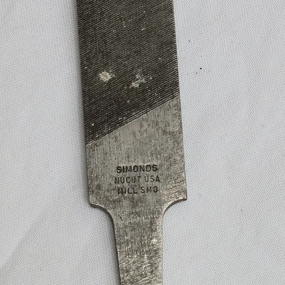 Simonds File Nucut USA Flat Bastard Double Cut Flat BD Vintage Tools